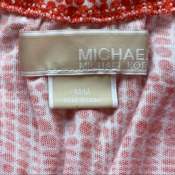MICHAEL Michael Kors orange & white tiered tank top size medium - Picture 13 of 14